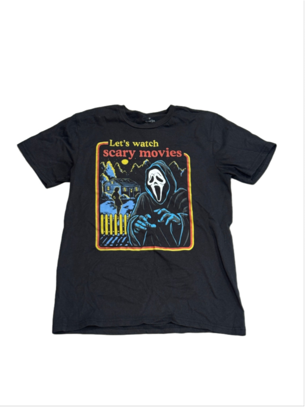 Ghost Face Let's Watch Scary Movies Graphic Tee